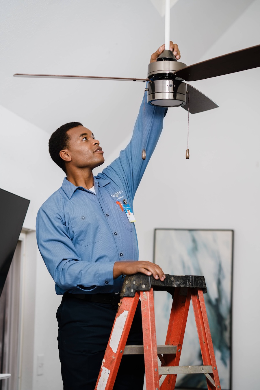 Ceiling Fan Replacement in Hayes, VA